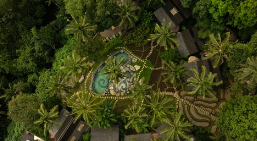 Review Bambu Indah Bali Villa Antik Kolam Alami Terbaik